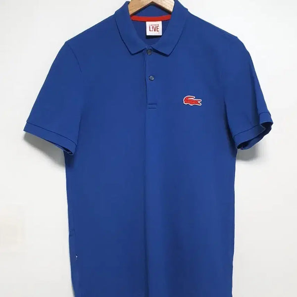 [BUNJANG] Lacoste Short Sleeve Polo Shirt Blue Size 95 / 라코스테 반팔 카라티 95사이즈 블루