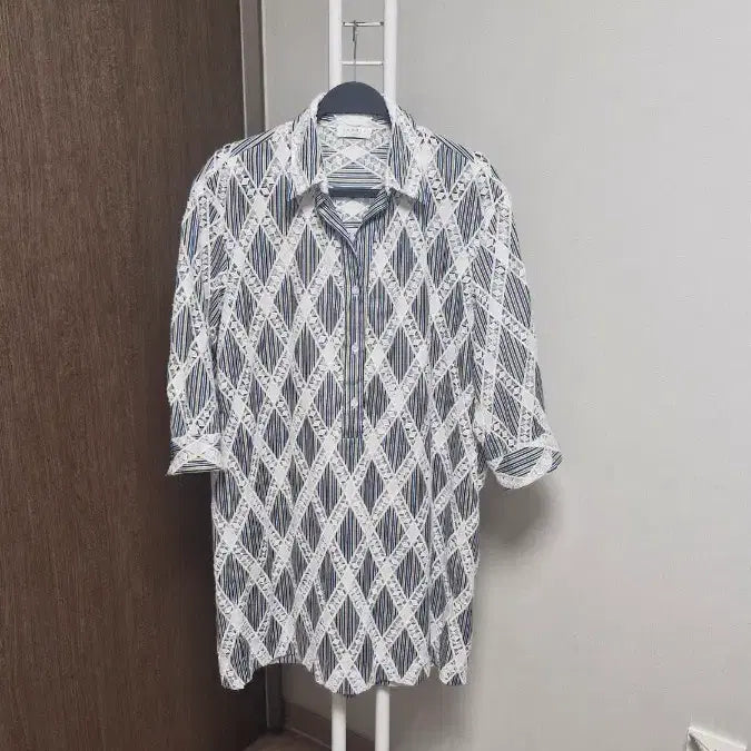 [BUNJANG] Sandro Women's Loose Fit Punch Lace Shirt Dress / 산드로(38)여성 루즈핏펀칭레이스셔츠 원피스