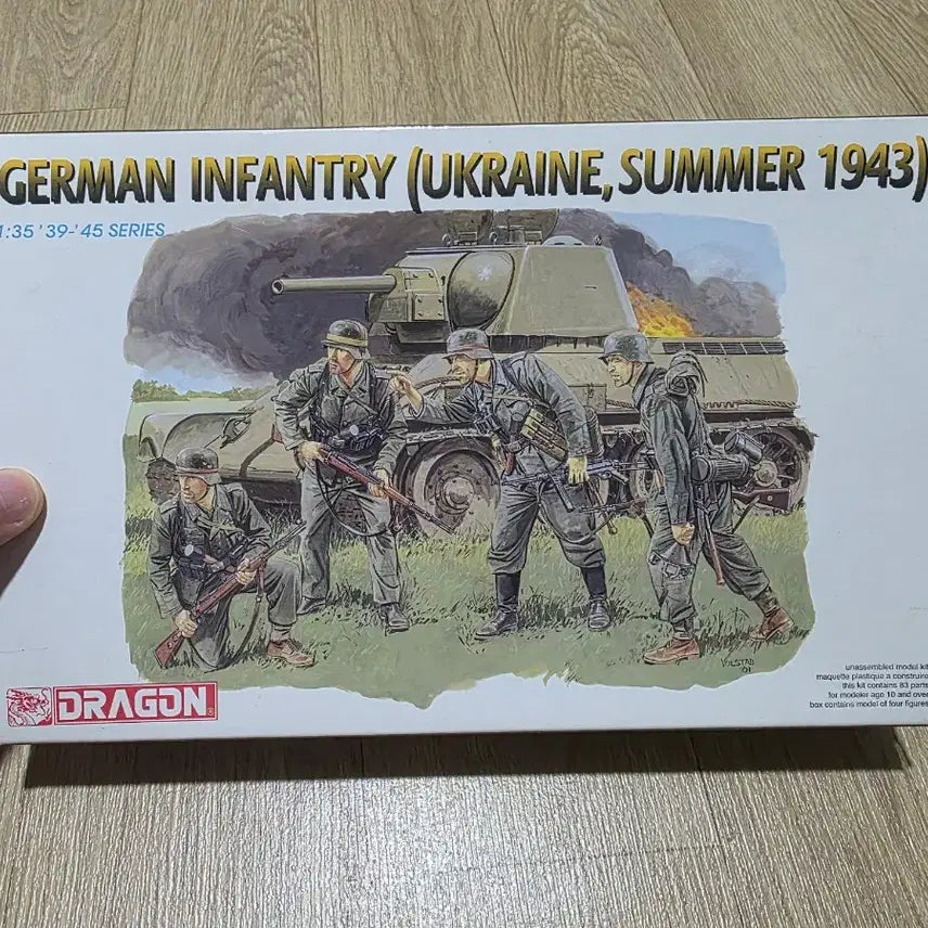 [BUNJANG] Dragon 1/35 German Infantry (Ukraine, Summer 1943) Plastic Model Kit / 고전프라 드래곤 1/35 독일 보병 (우크라이나, 1943년 여름)