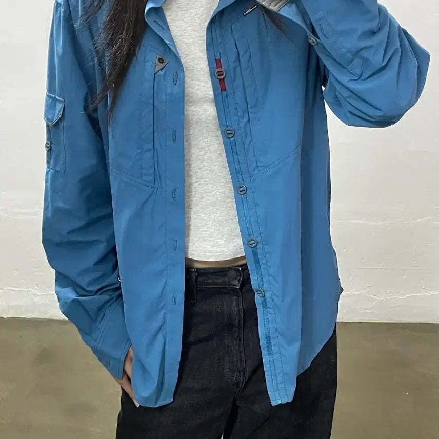 [BUNJANG] Klättermusen Shirt Jacket Blue M / 클라터뮤센 셔츠형 자켓 M