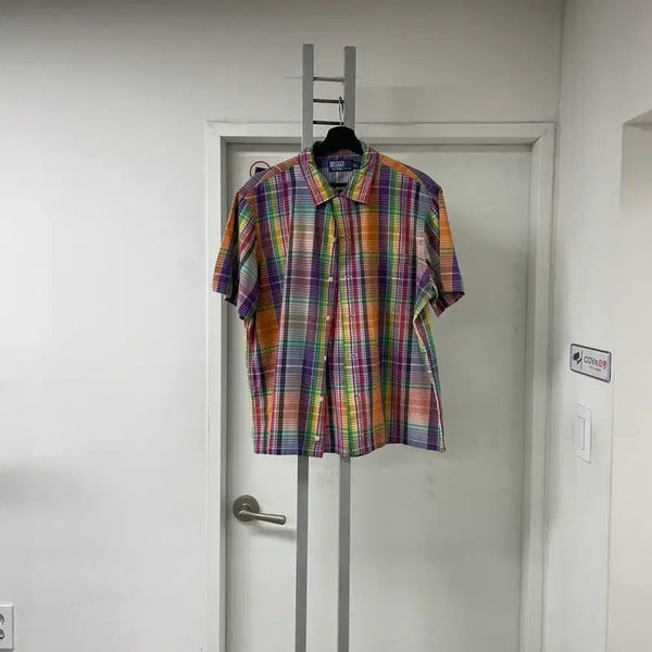 [BUNJANG] Polo Ralph Lauren Checked Short-Sleeve Shirt L / 폴로 랄프로렌 체크 반팔 셔츠 L