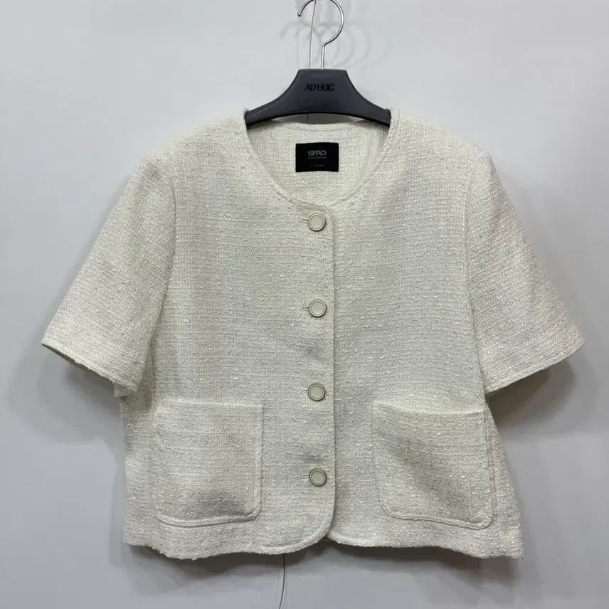[BUNJANG] SPAO Tweed Half-Sleeve Jacket / L) 스파오 반팔 트위드자켓