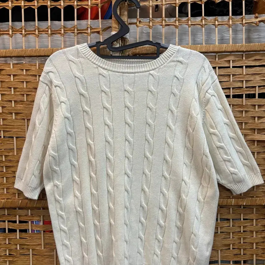 [BUNJANG] Cable Knit T-Shirt / 니트 티셔츠