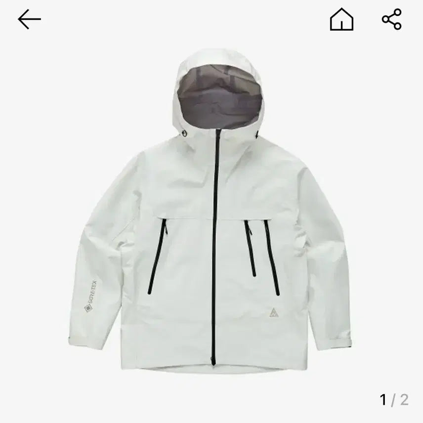 [BUNJANG] New Balance UNI Climactic Gore-Tex Shell Jacket (Cream) / 뉴발란스 UNI 클라이막스 고어텍스 쉘자켓 L