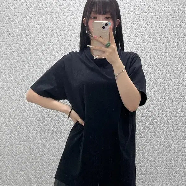 [BUNJANG] Y-3 Adidas Black Short Sleeve T-Shirt M / 요지야먀모트 Y-3 아디다스 무지 올블랙 반팔티 M C12861