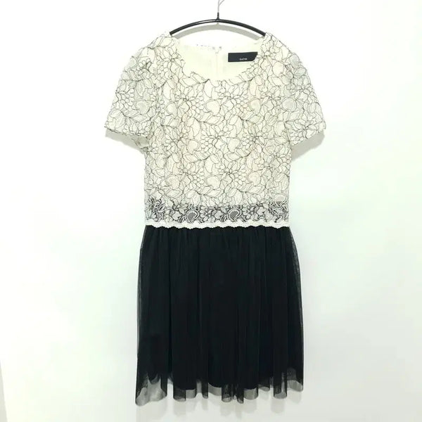 [BUNJANG] Satin Lace Dress / 샤틴 레이스 샤 원피스 85-93-160_S1798