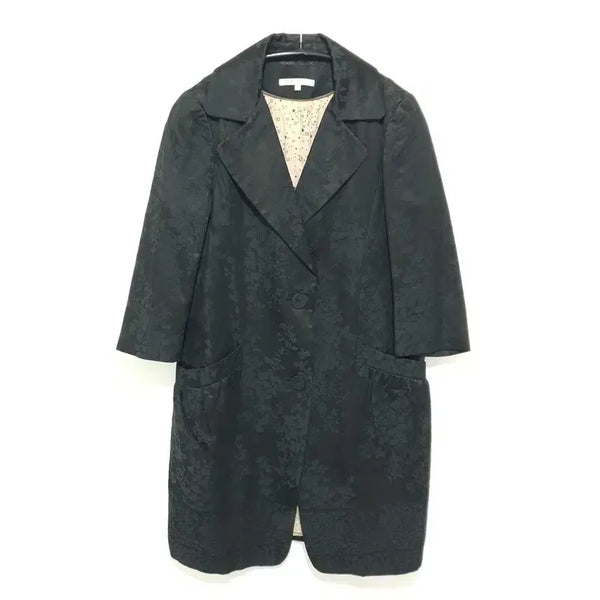 [BUNJANG] Maje Embroidered Silk 7/8 Sleeve Jacket / 마쥬 자수 실크 7부 자켓 99_i4676