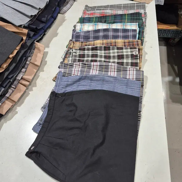 [BUNJANG] Used School Skirt Size 65 (10 pcs) / 중고 교복치마 사이즈 65. 10장