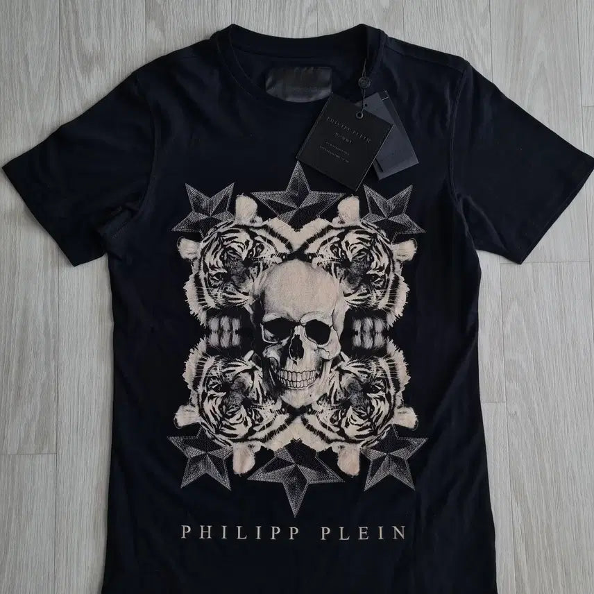 [BUNJANG] Philipp Plein Tiger Skull T-Shirt / 새상품 필립플레인 타이거 스컬 반팔 티셔츠 L