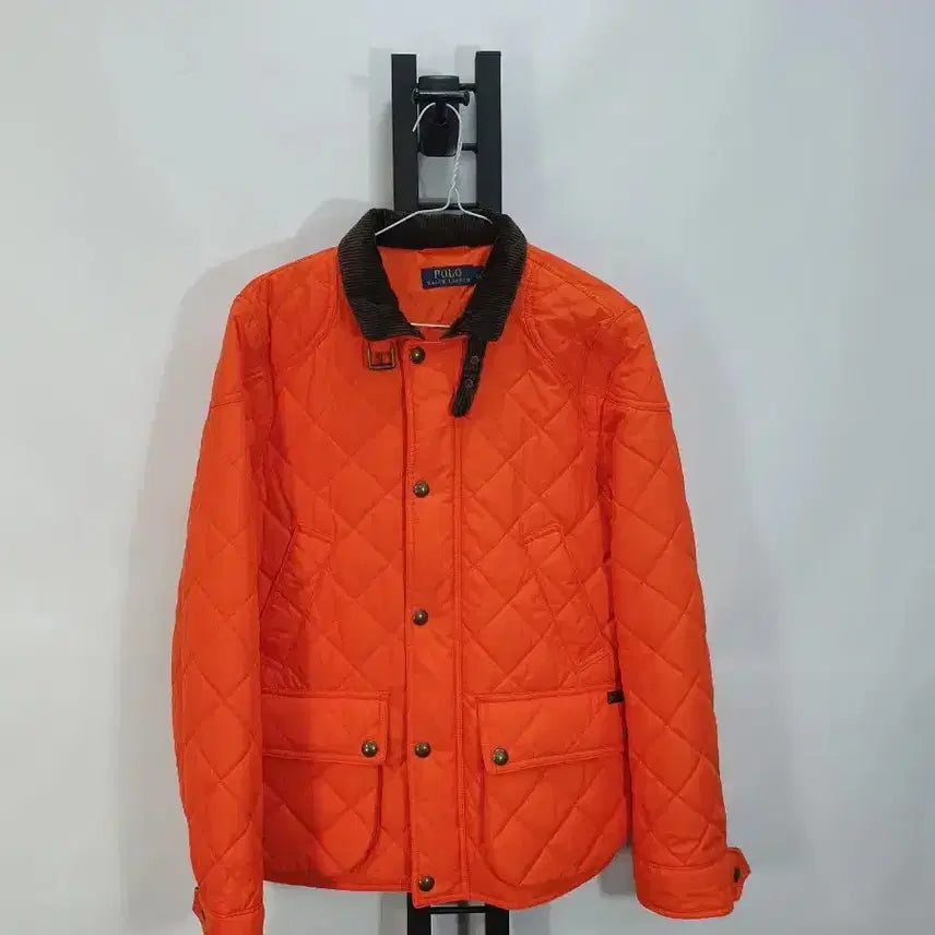 [BUNJANG] Polo Ralph Lauren Quilted Jacket M / 폴로 랄프로렌 퀼팅 자켓 신형택 점퍼 오렌지 m