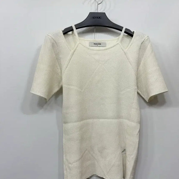 [BUNJANG] 8Seconds Short-Sleeve Knit / S) 에잇세컨즈 반팔 니트