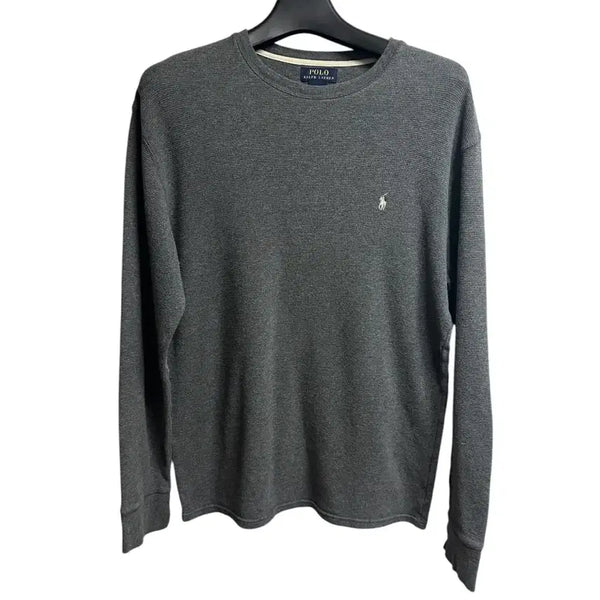 [BUNJANG] Polo Ralph Lauren Grey Cotton Waffle Long Sleeve T-Shirt XL / 폴로 랄프로렌 그레이 코튼 와플 티셔츠 XL size