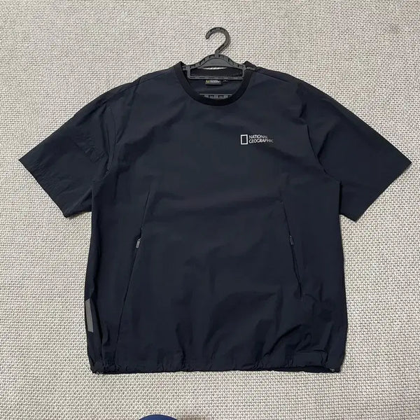 [BUNJANG] National Geographic Warm-up T-shirt L (Black) / L 네셔널지오그래픽 반팔 웜업 B.8639