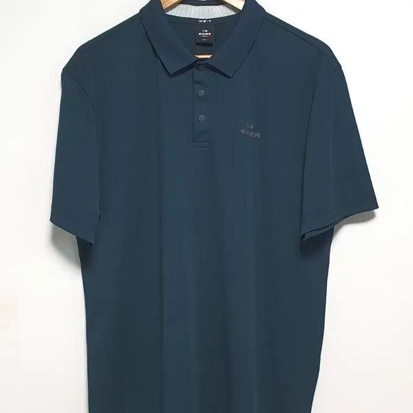 [BUNJANG] Eider Men's Functional Ice Short Sleeve Polo Shirt (Size 110) - Dark Green / 아이더 최신형 기능성 아이스 반팔 카라티 110사이즈 다크그린