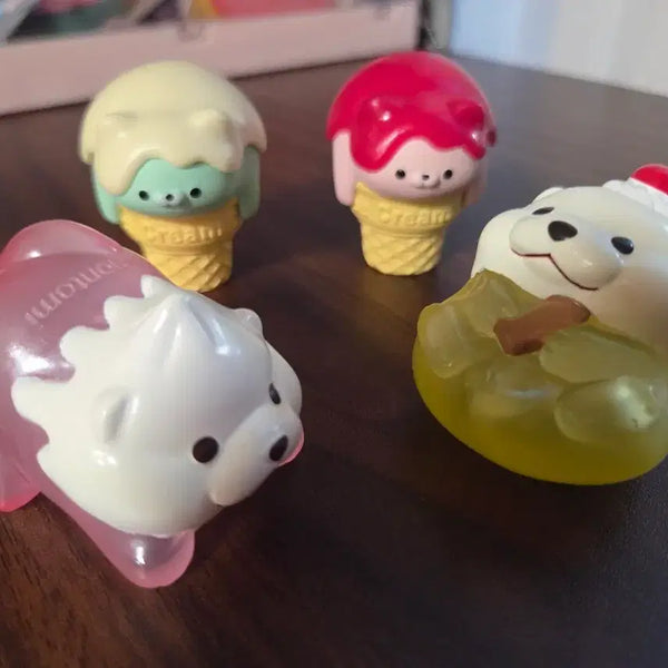 [BUNJANG] Cute Animal Dessert Gacha Set (4 Types) / 무배) 귀여운 동물 디저트 가챠 4종 일괄