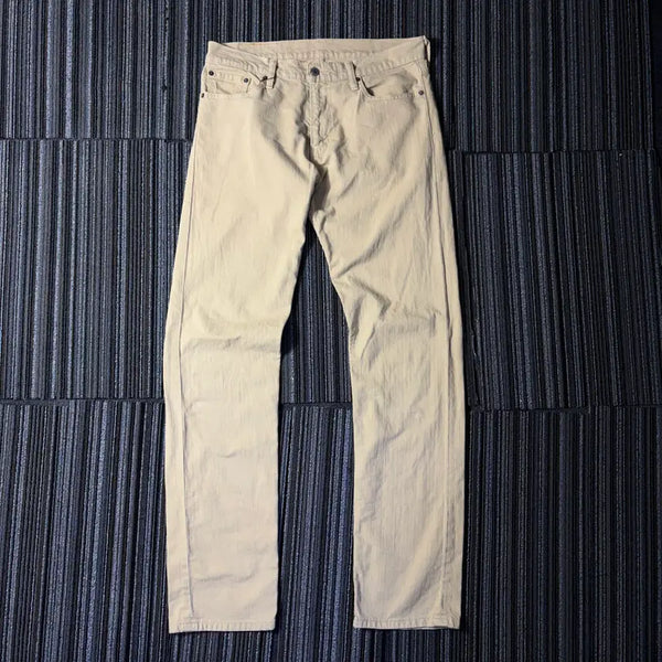 [BUNJANG] Levi's 504 Beige Slim Straight Pants / 리바이스 504 베이지 슬림 스트레이트 팬츠