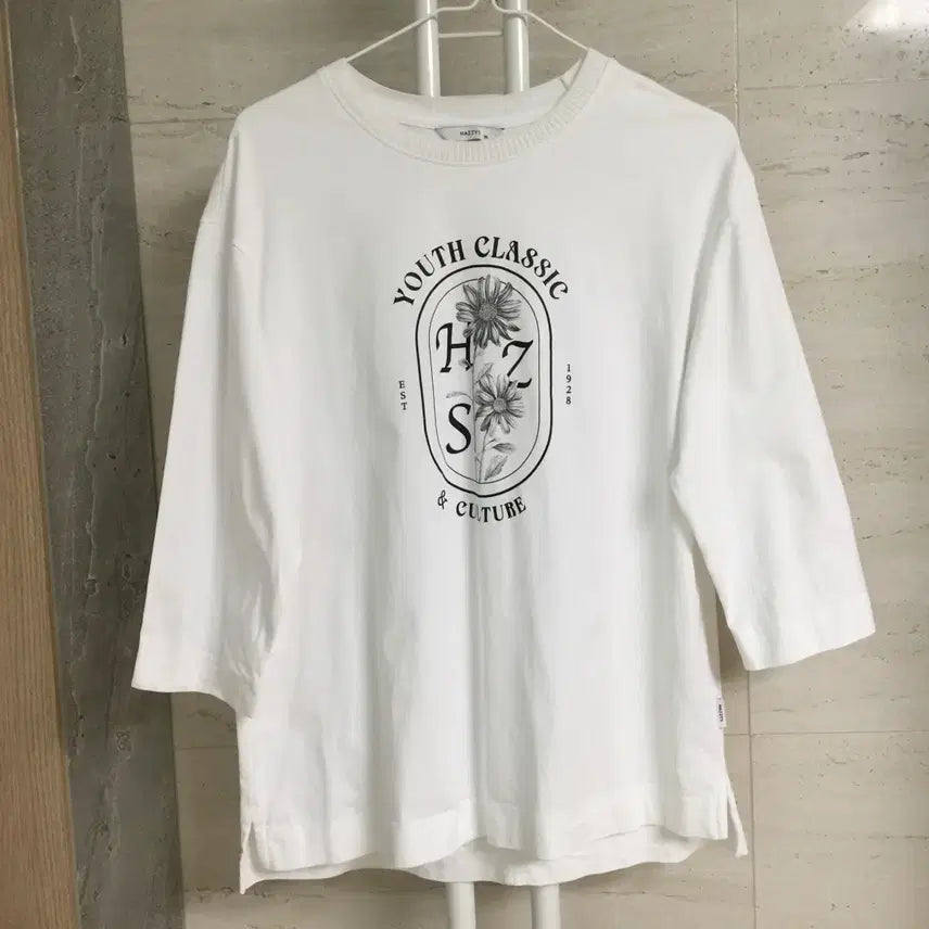 [BUNJANG] Hazzys 23 Sebatian 3/4 Sleeve T-Shirt / 헤지스 23 칠부소매 티셔츠 95