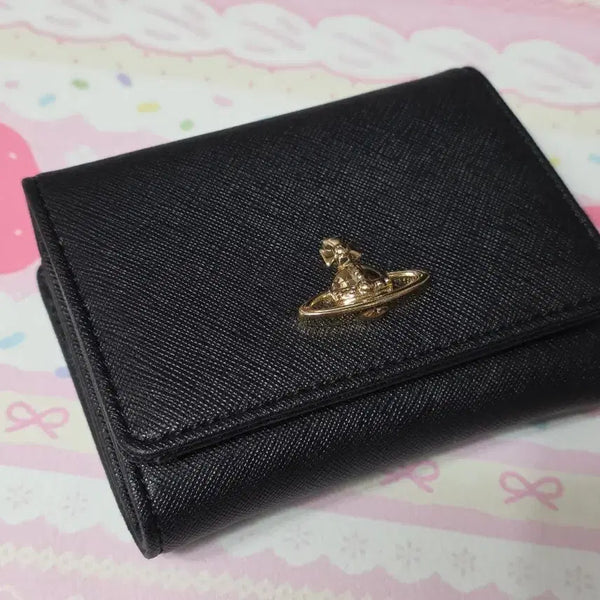 [BUNJANG] Vivienne Westwood Orb Black Bi-fold Wallet / 비비안웨스트우드 오알비 중지갑 블랙