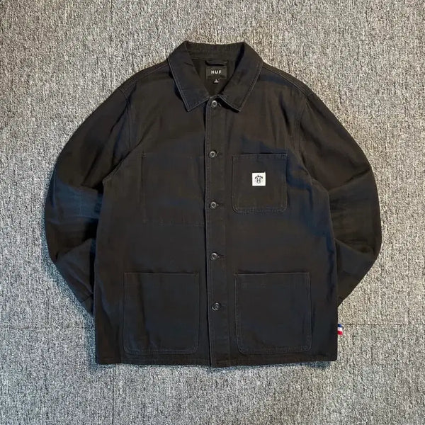[BUNJANG] Thrasher x HUF Black Core Jacket L / 트레셔X허프 블랙 코어 자켓 L