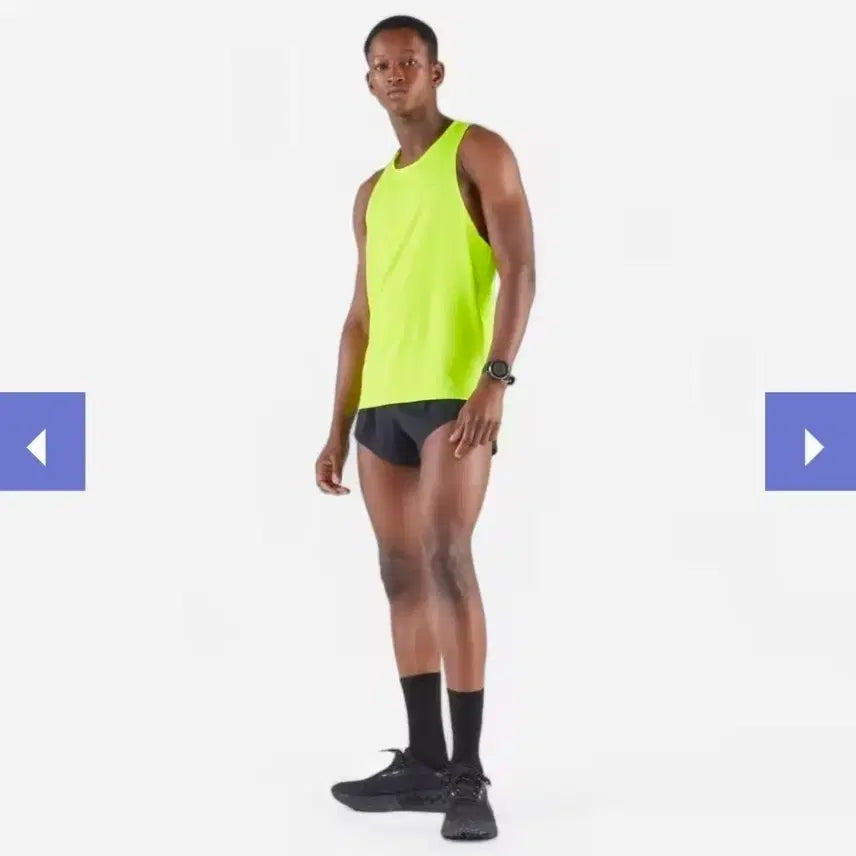 [BUNJANG] Decathlon Singlet 900 Perforated Running Sleeveless Fluorescent / 데카트론 싱글렛 900 무타공  런닝 민소매 형광