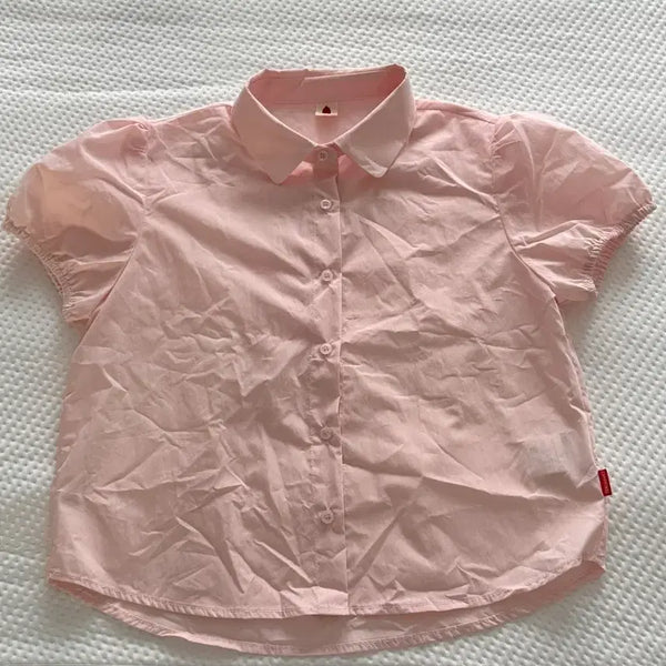 [BUNJANG] Com Oninoz Pink Shirt / 꼬모니노즈 핑크색 셔츠