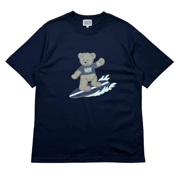 [BUNJANG] Marithe Francois Girbaud Surfing Doodle Bear Short Sleeve T-Shirt / 마리떼 프랑소와 저버 서핑 두들 베어 반팔티