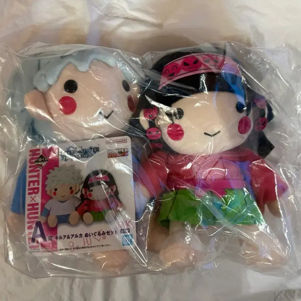 [BUNJANG] Hunter x Hunter Zoldyck Family Killua Alluka Plush Doll Ichiban Kuji A Prize / 헌터헌터 조르딕 쿠지 A상 키르아 아르카 인형 제일복권 누이구루미 헌헌