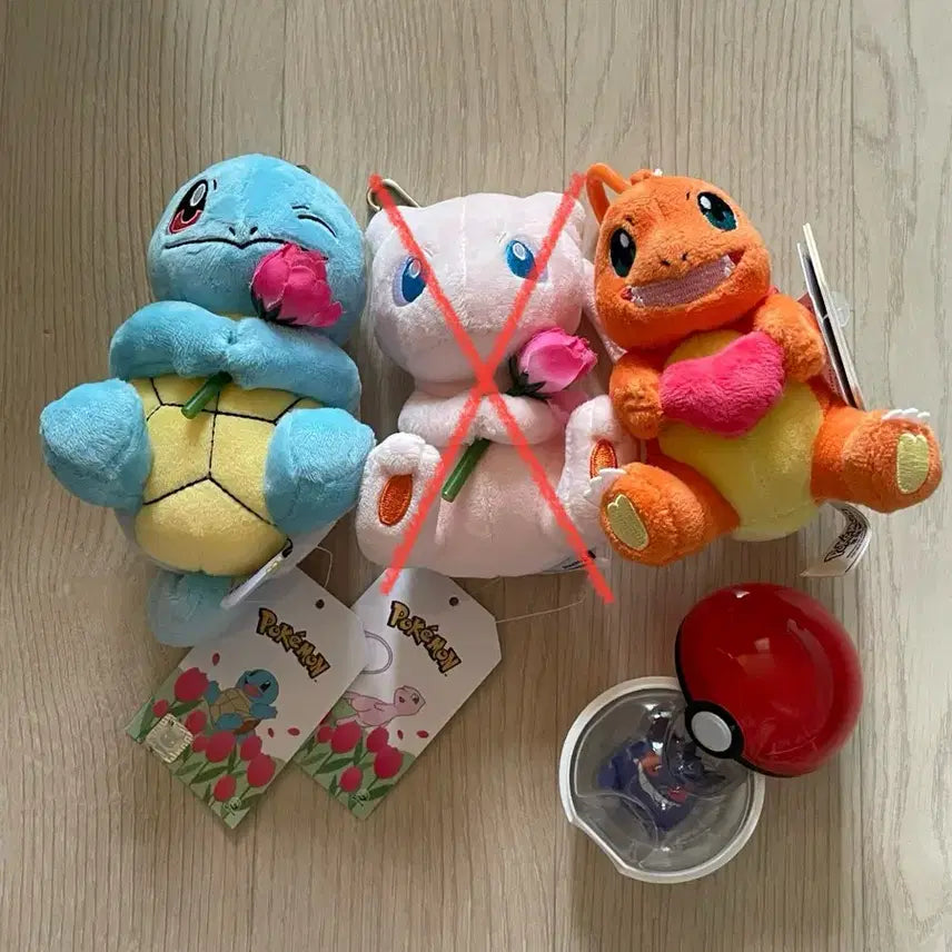 [BUNJANG] Pokemon Squirtle, Charmander, Gengar Figure Keyring Set / [택O 새상품] 포켓몬스터 인형 키링 피규어