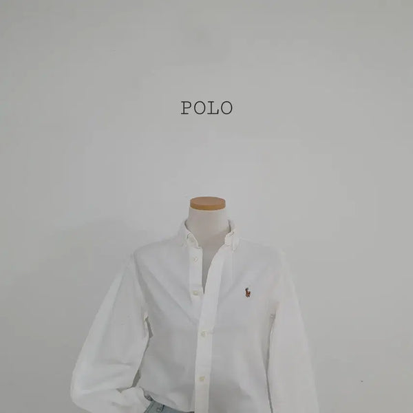 [BUNJANG] Polo Ralph Lauren Oxford Shirt White / No.26070601 큐알 폴로 랄프로렌 옥스포드 셔츠 화이트