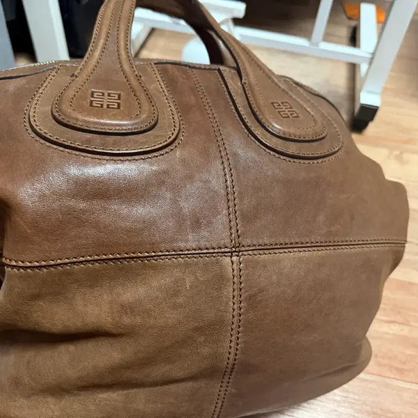 [BUNJANG] Givenchy Nightingale Shoulder Bag Brown Leather / 지방시 가방 브라운 나이팅게일 감정서 포함