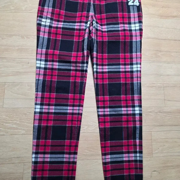 [BUNJANG] Women's Check Pattern Golf Pants - Size 76 / 76 ) 30 .골프 체크 여자 패턴 바지. 겨울. 길이 95cm
