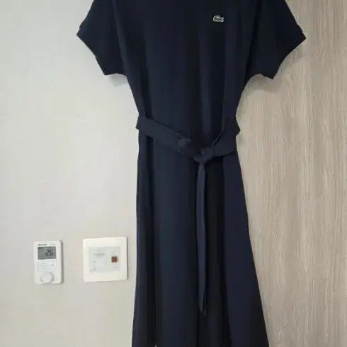 [BUNJANG] Lacoste Diagonal Stripe Dress Navy Size 34 / 라코스테 사선 원피스 34 네이비