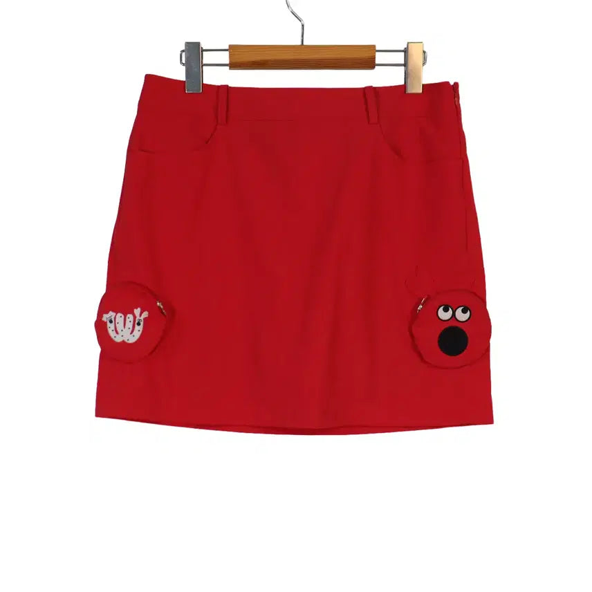 [BUNJANG] M.U Sports Red Golf Skort Culottes Size 30 / M.U SPORTS 골프 치마바지 레드 30 큐롯 스커트
