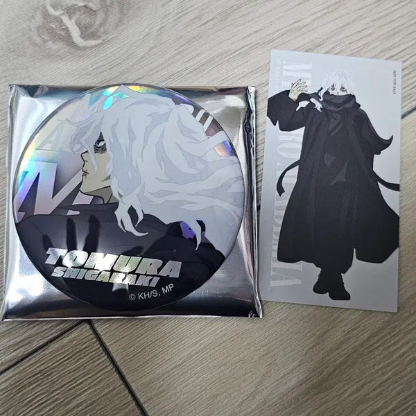[BUNJANG] My Hero Academia Tokyo Baseyard Limited Aurora Can Badge & Special Card Shigaraki / 히로아카 나히아 도쿄 베이스야드 한정 오로라 캔뱃지 특전카드 시가라키