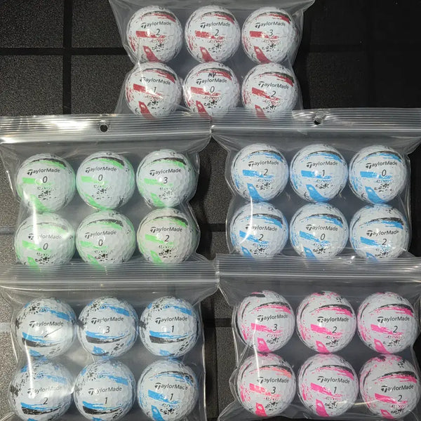 [BUNJANG] TaylorMade SpeedSoft A-Grade High Rebound Distance Color Lost Golf Balls - 30 Count / 테일러메이드 A급 스피드소프트 초고반발 비거리 컬러 로스트볼 30구