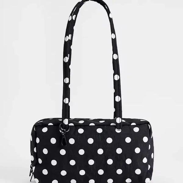 [BUNJANG] Baggu Polka Dot Bowler Bag / Baggu 바쿠 도트 땡땡이 보울러백 새상품