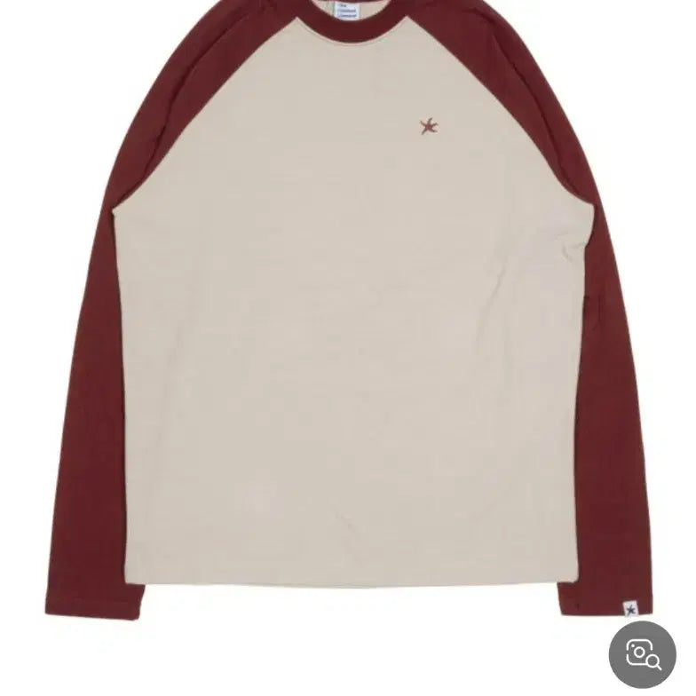 [BUNJANG] The Coldest Moment Raglan Long Sleeve Beige/Red / 더콜디스트모먼트