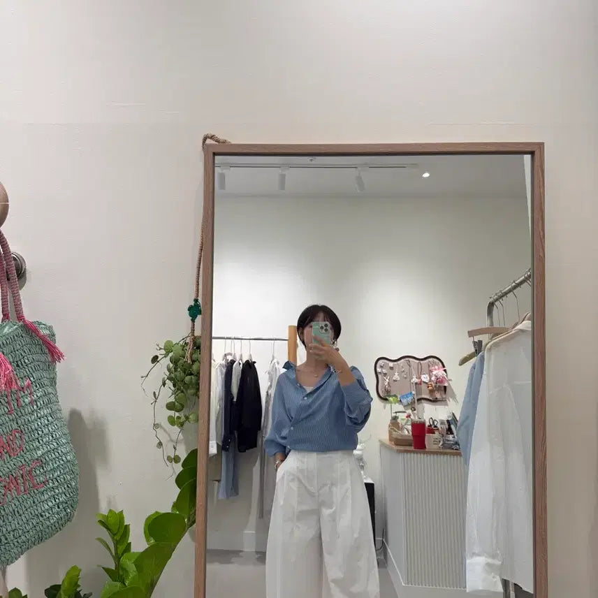 [BUNJANG] Loose Fit Short Sleeve Blouse / 셔츠