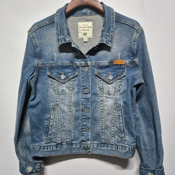 [BUNJANG] Thursday Island Washed Denim Jacket M / 써스데이아일랜드 청자켓 M