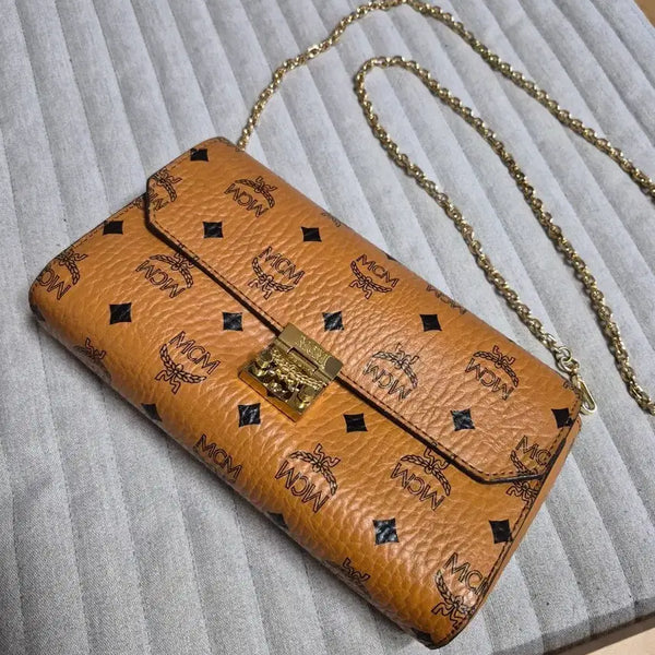 [BUNJANG] MCM Visetos Chain Crossbody Bag / MCM 비세토스 체인 크로스백
