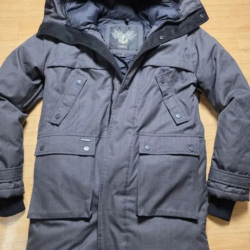 [BUNJANG] NObis Yaty Long Padding Gray XS / XS 노비스야티시롱 패딩 그레이.  상태좋아요.가결절충드려요.