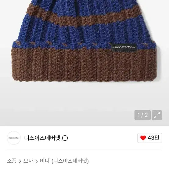 [BUNJANG] thisisneverthat Stripe Beanie / 디스이즈네버댓 스트라이프 비니