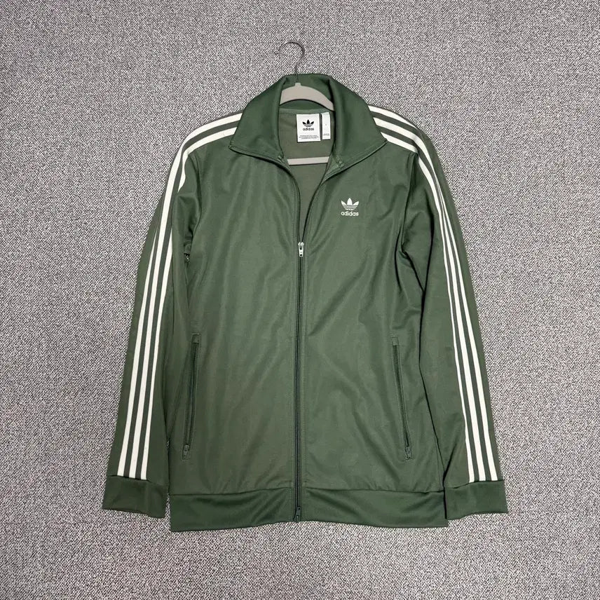 [BUNJANG] Adidas Beckenbauer Track Top Jersey Khaki L / 아디다스 베켄바우어 져지 카키 L 트랙탑 그린