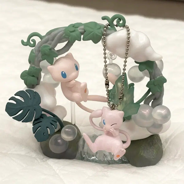 [BUNJANG] Pokemon Mew Evolution Stone Keychain Bundle Set / 포켓몬 뮤 키링 리멘트 일괄