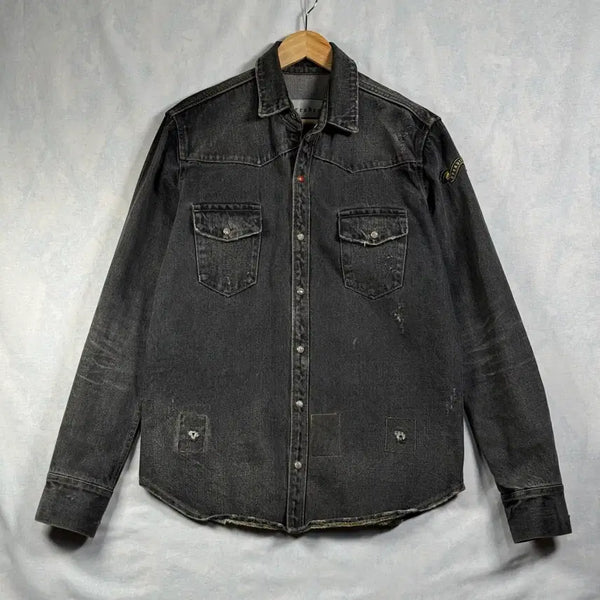 [BUNJANG] Dresden Denim Western Shirt Black L / 드레스덴 데님 웨스턴 셔츠 블랙 L