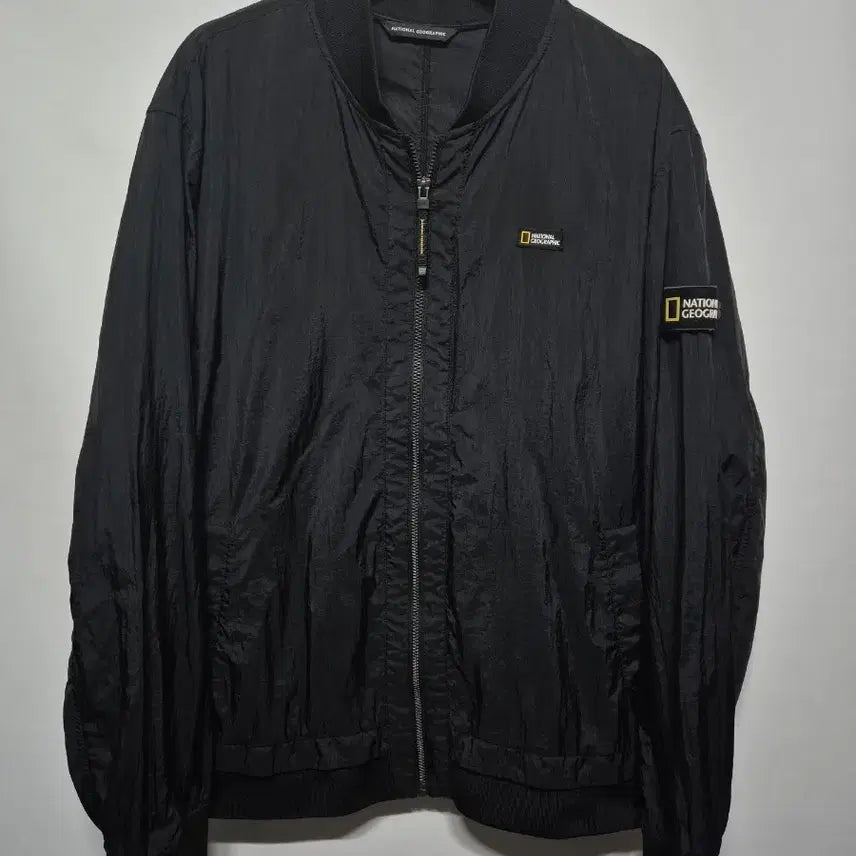 [BUNJANG] National Geographic Black Bomber Jacket XXL / 내셔널 지오그래픽 블랙 봄버 자켓 XXL