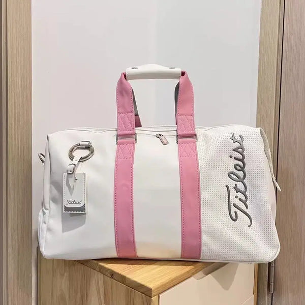[BUNJANG] Titleist Waterproof Boston Bag Pink White / Titleist타이틀리스트 핑크 화이트 방수 보스턴백 새 상품