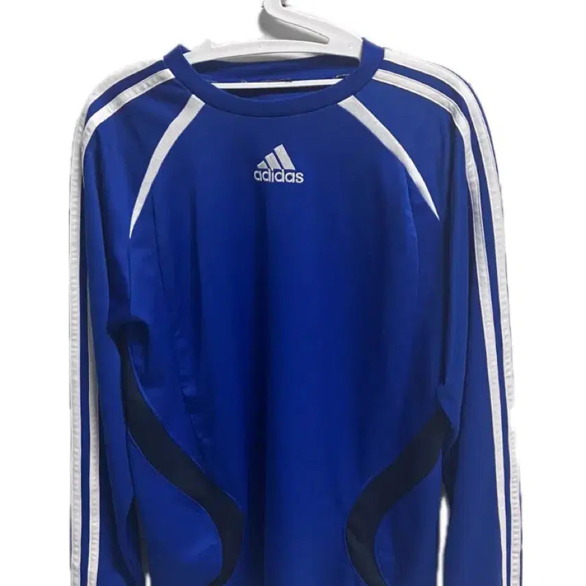 [BUNJANG] Adidas Long Sleeve T-Shirt Blue / 아디다스 긴팔 티셔츠 블루