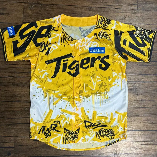 [BUNJANG] Hanshin Tigers Mizuno 90th Anniversary Official Baseball Uniform L / 한신 타이거즈 미즈노(Mizuno) 90주년 공식 야구유니폼 L