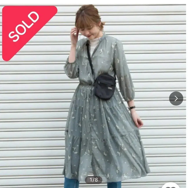 [BUNJANG] Uniqlo Chiffon Dress / 유니클로  쉬폰 원피스